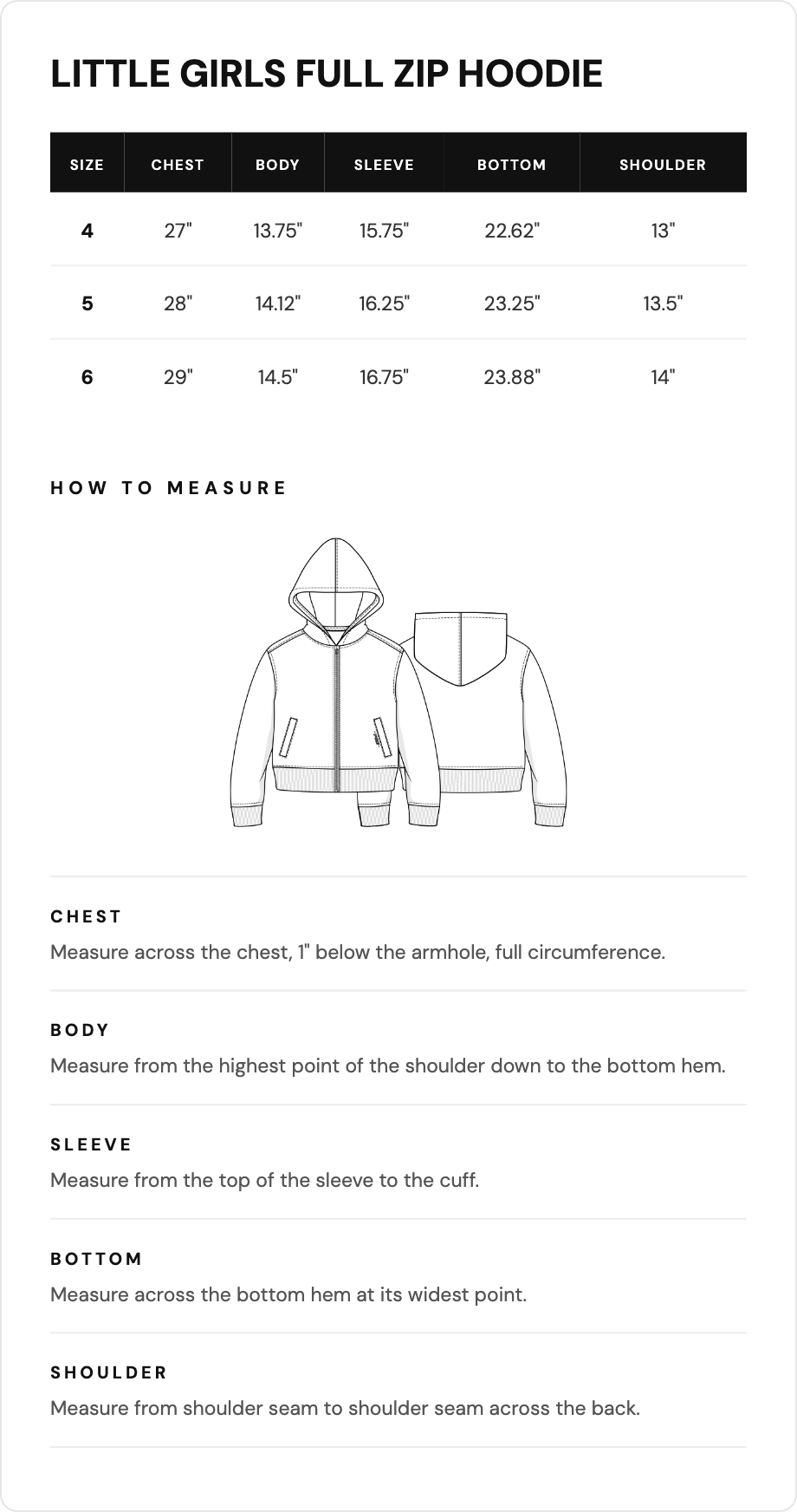 Guide des tailles