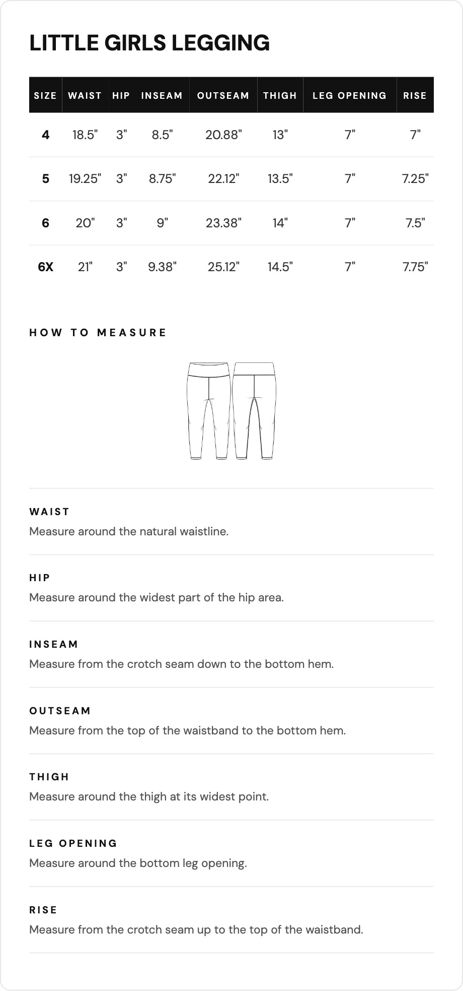 Size guide