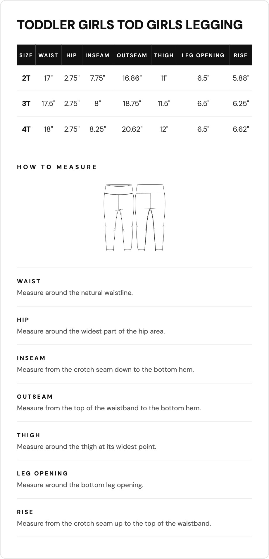 Size guide