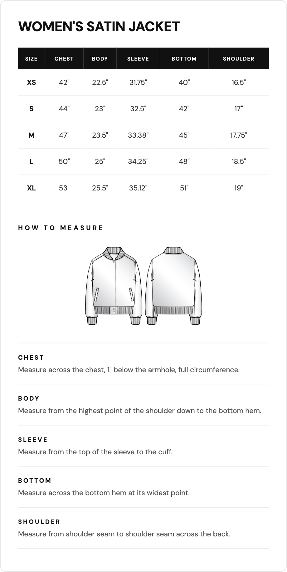 Size guide