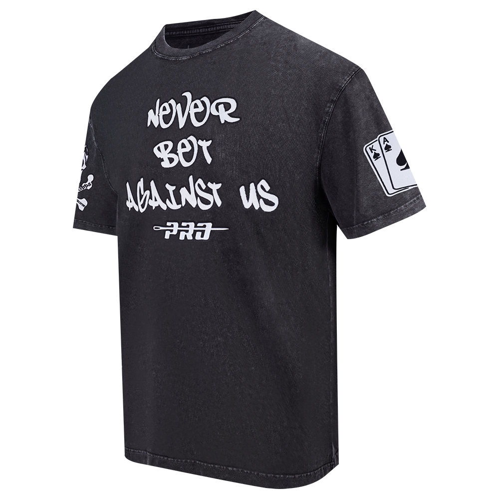 PRO STANDARD JERSEY DE COTON À ÉPAULES TOMBANTES 10E ANNIVERSAIRE « NEVER BET AGAINST » POUR HOMME (NOIR)