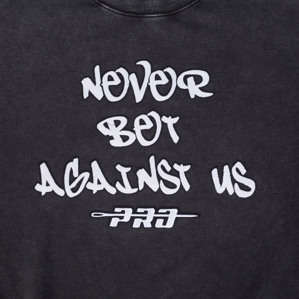 PRO STANDARD JERSEY DE COTON À ÉPAULES TOMBANTES 10E ANNIVERSAIRE « NEVER BET AGAINST » POUR HOMME (NOIR)