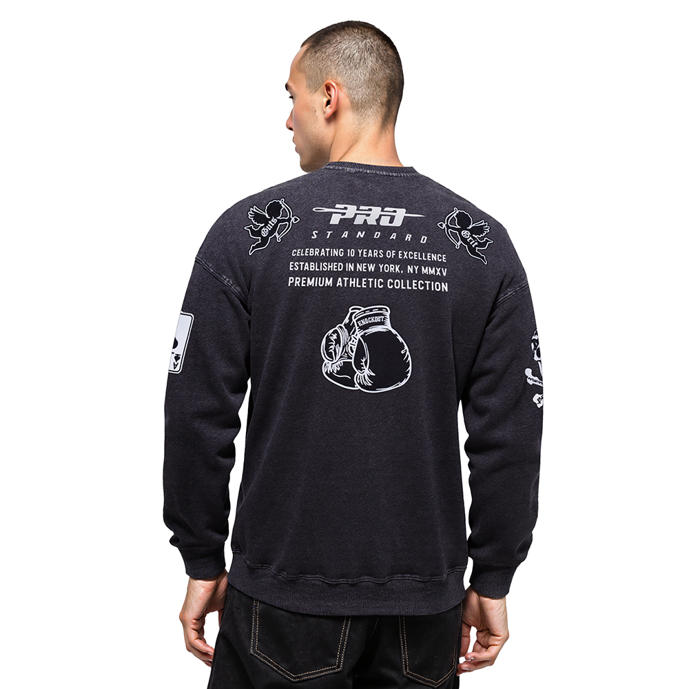 PRO STANDARD MEN'S CREWNECK SWEATSHIRT (BLACK)