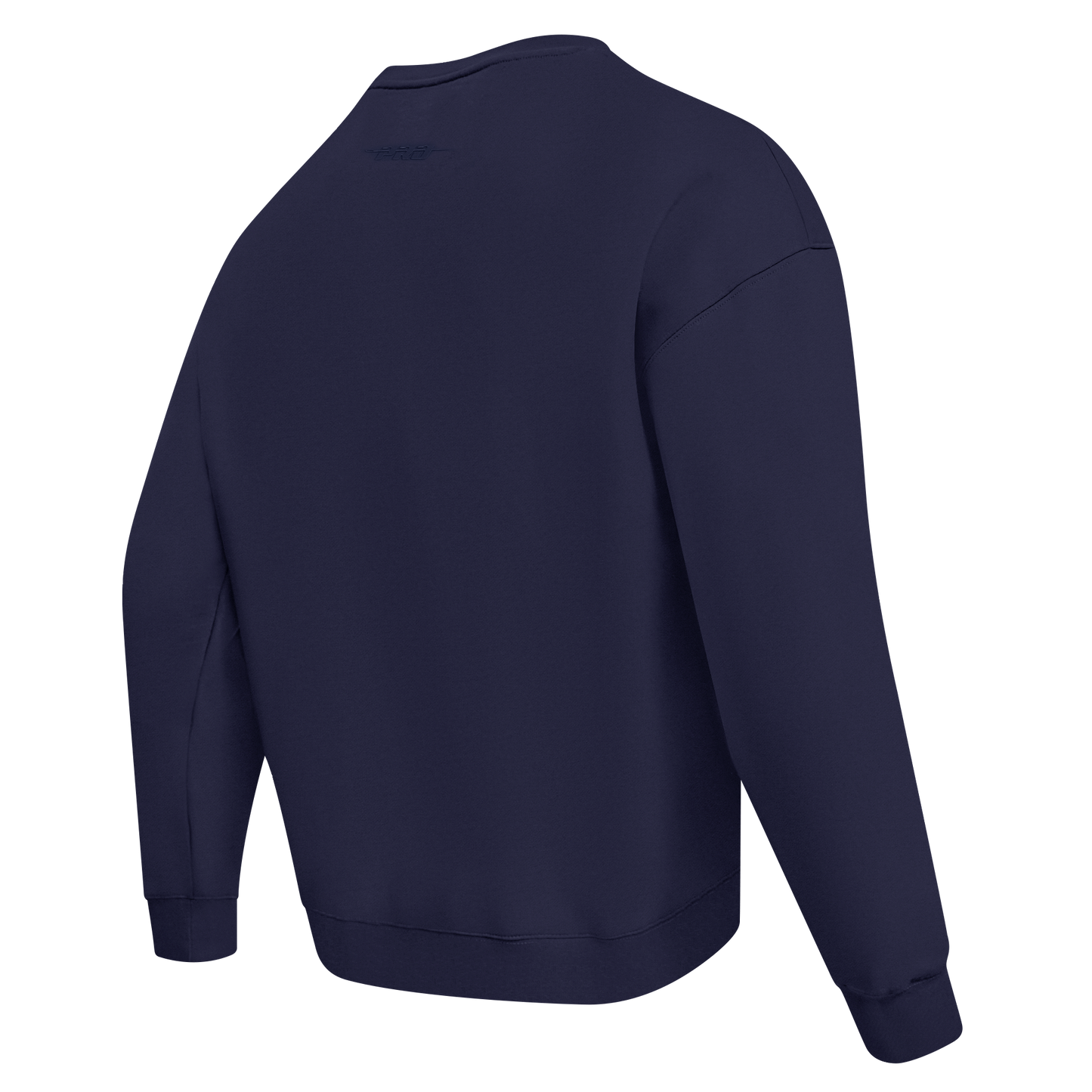 PRO STANDARD CLASSIC CHENILLE WHT LOGO MEN'S DROP SHOULDER FLC CREWNECK (MIDNIGHT NAVY)