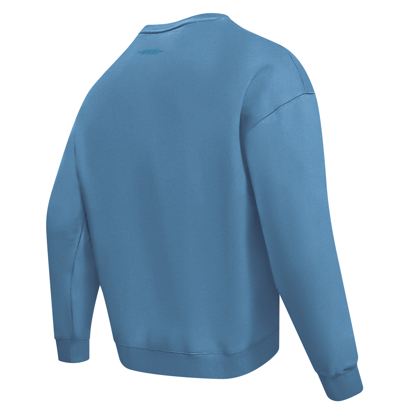 PRO STANDARD CLASSIC CHENILLE WHT LOGO MEN'S DROP SHOULDER FLC CREWNECK (STEEEL BLUE)