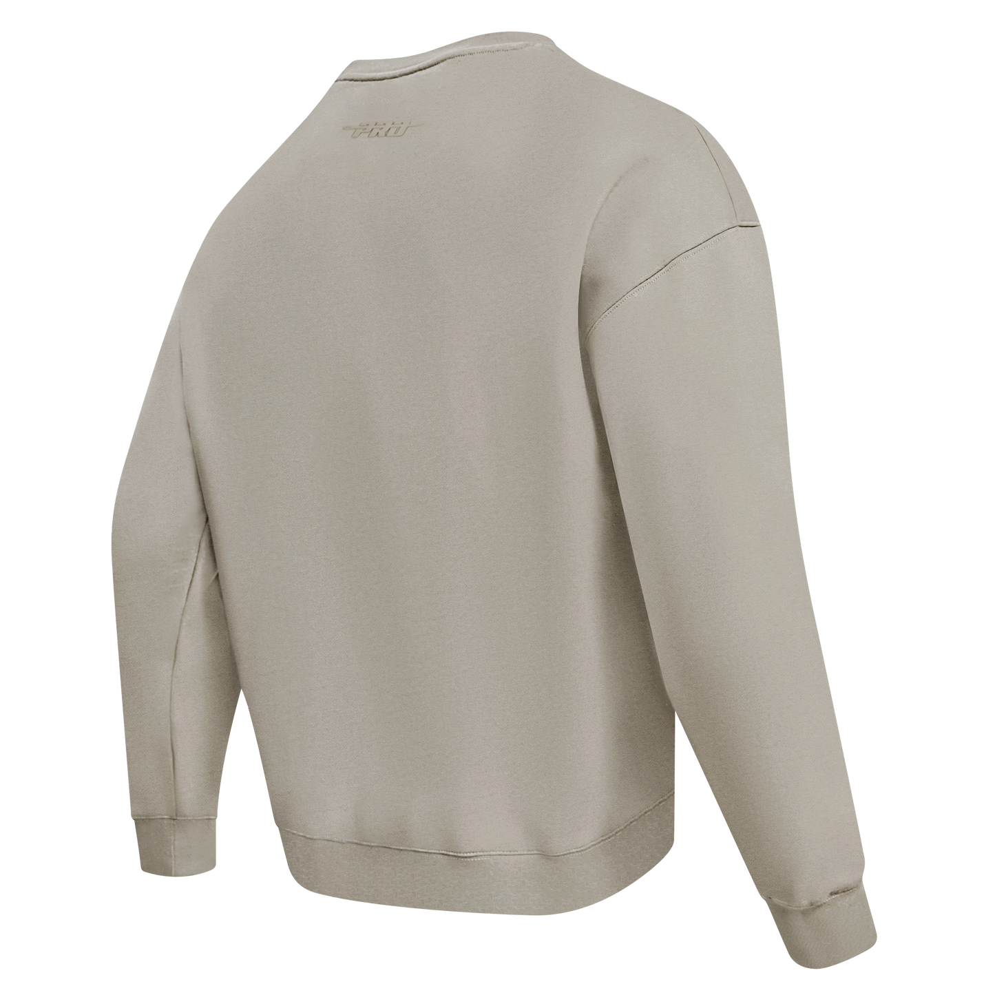 PRO STANDARD CLASSIC CHENILLE WHT LOGO MEN'S DROP SHOULDER FLC CREWNECK (TAUPE)