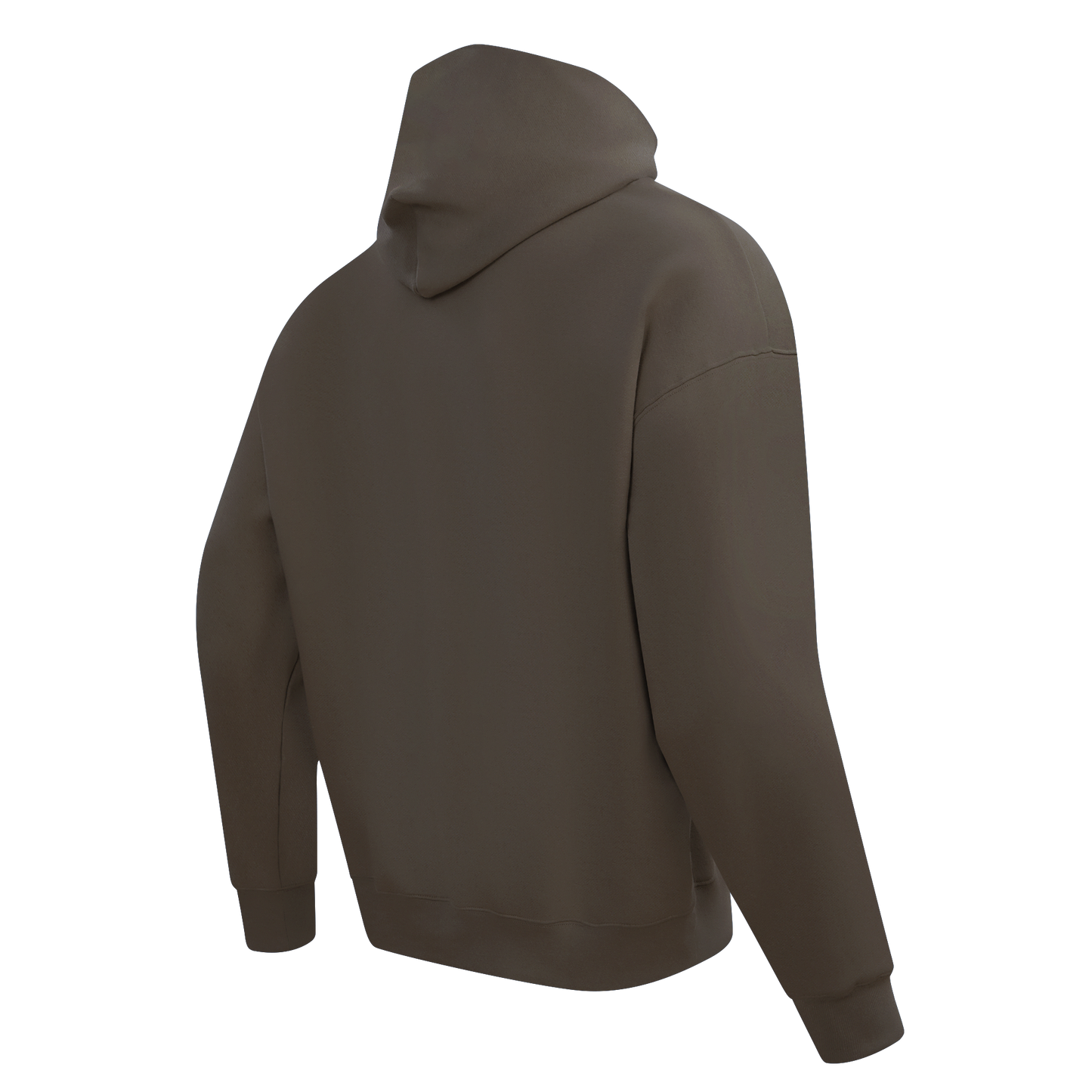 PRO STANDARD CLASSIC CHENILLE WHT LOGO MEN'S DROP SHOULDER FLC PO HOODIE (DARK TAUPE)