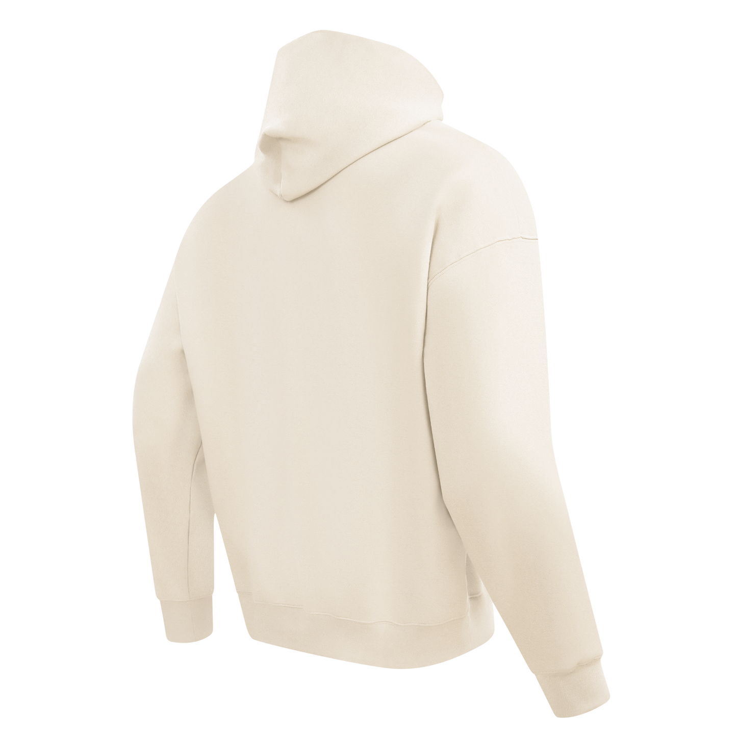 PRO STANDARD CLASSIC CHENILLE WHT LOGO MEN'S DROP SHOULDER FLC PO HOODIE (EGGSHELL)