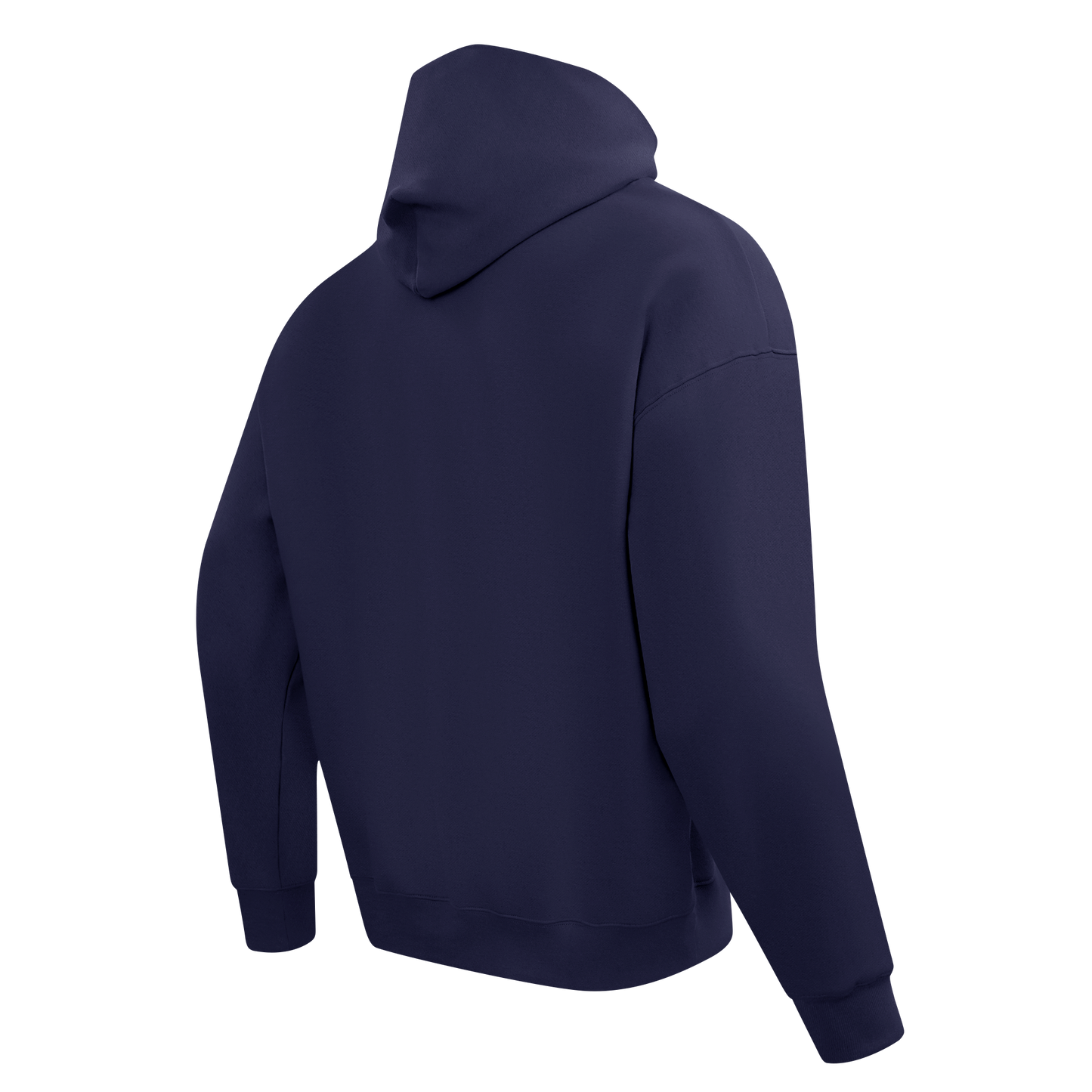 PRO STANDARD CLASSIC CHENILLE WHT LOGO MEN'S DROP SHOULDER FLC PO HOODIE (MIDNIGHT NAVY)
