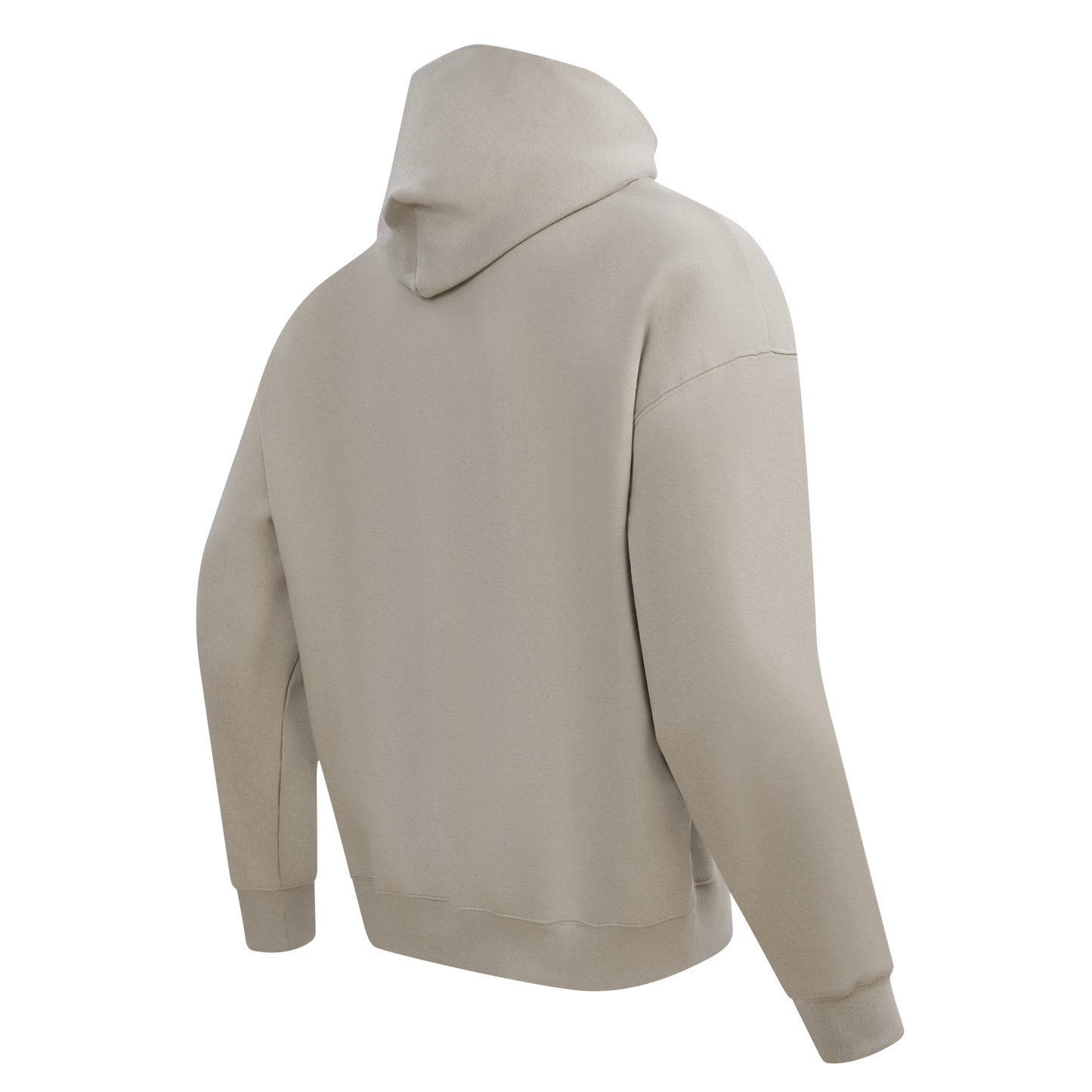 PRO STANDARD CLASSIC CHENILLE WHT LOGO MEN'S DROP SHOULDER FLC PO HOODIE (TAUPE)