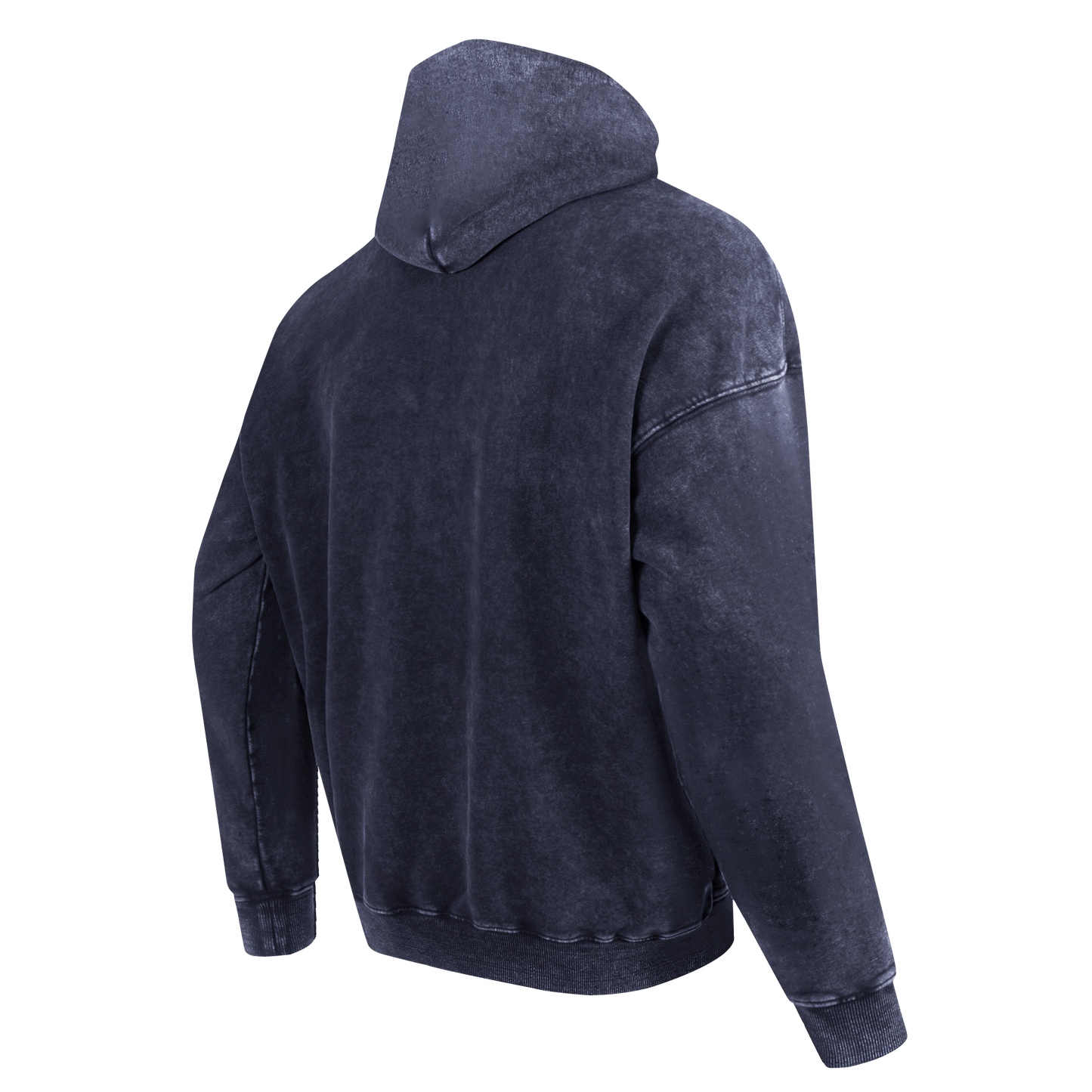PRO STANDARD WASHED CLASSIC MEN'S ENZYME WASH DS FT PO HOODIE 2.0 (WHITEE/MIDNIGHT NAVY)