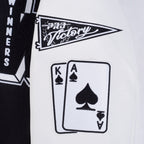 PRO STANDARD MEN'S VARSITY JACKET (BLACK/WHITE)