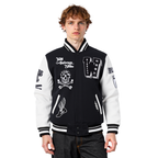PRO STANDARD MEN'S VARSITY JACKET (BLACK/WHITE)