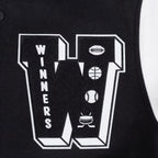 PRO STANDARD MEN'S VARSITY JACKET (BLACK/WHITE)