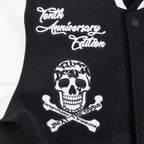 PRO STANDARD MEN'S VARSITY JACKET (BLACK/WHITE)