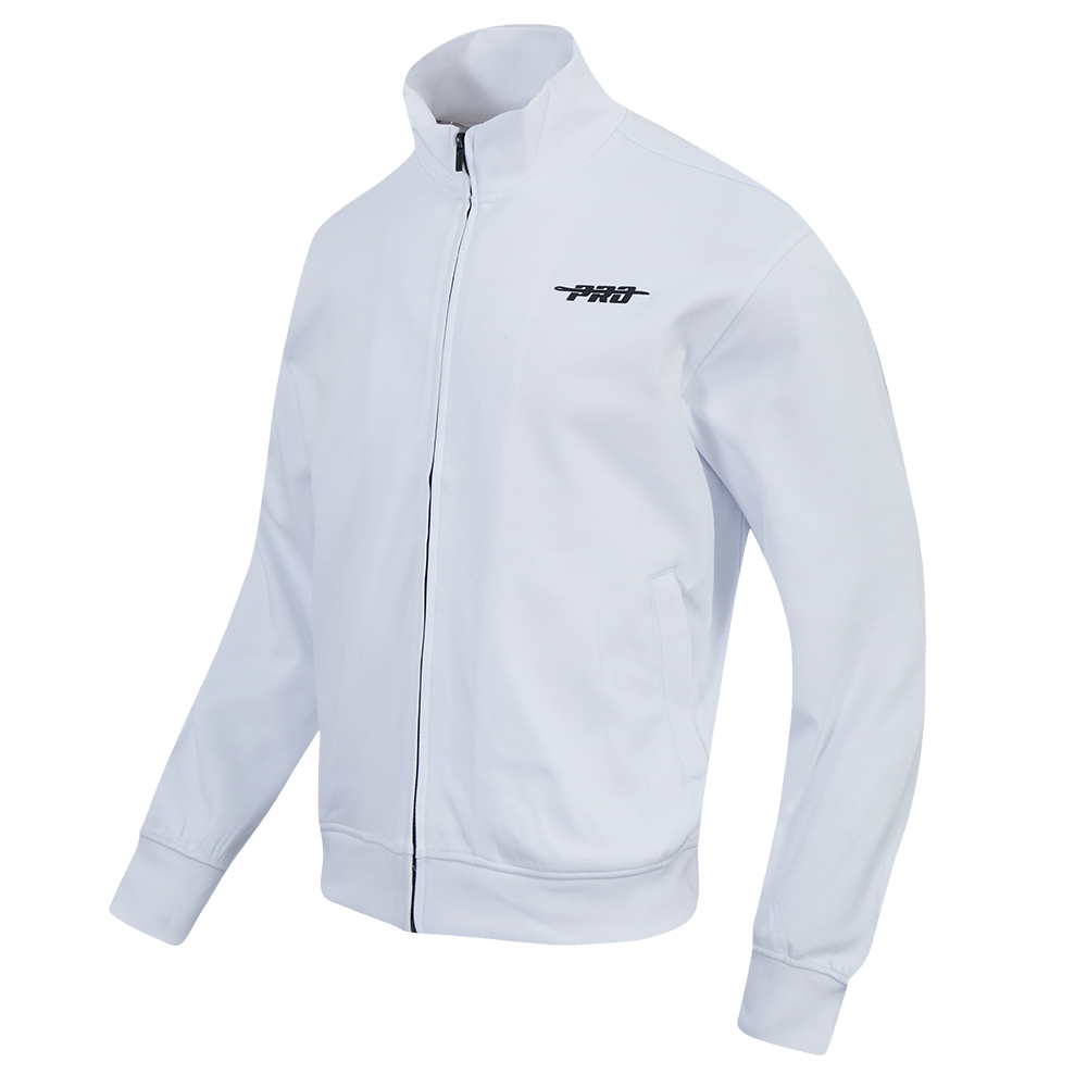 PRO STANDARD CLASSIC MEN'S DBL KNIT TRACK JACKET (WHITE)