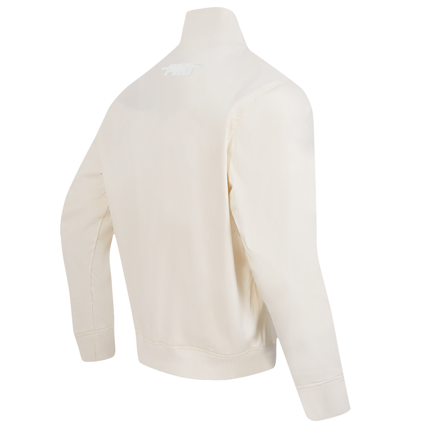 PRO STANDARD CLASSIC CHENILLE WHT LOGO MEN'S TWILL JACKET (EGGSHELL)