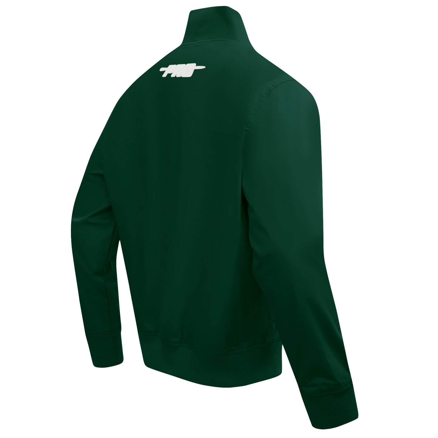 PRO STANDARD CLASSIC CHENILLE WHT LOGO MEN'S TWILL JACKET (FOREST GREEN)