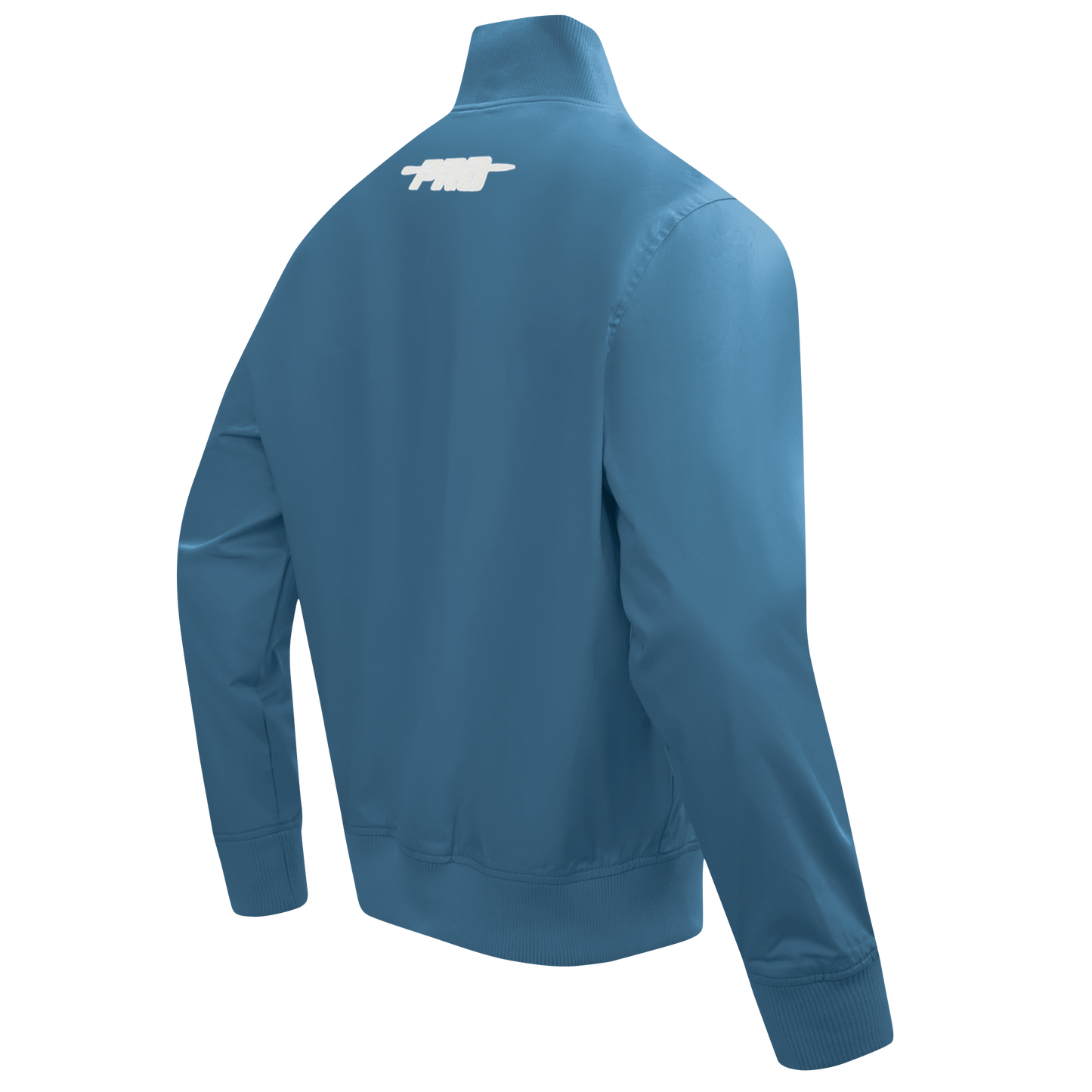 PRO STANDARD CLASSIC CHENILLE WHT LOGO MEN'S TWILL JACKET (STEEEL BLUE)