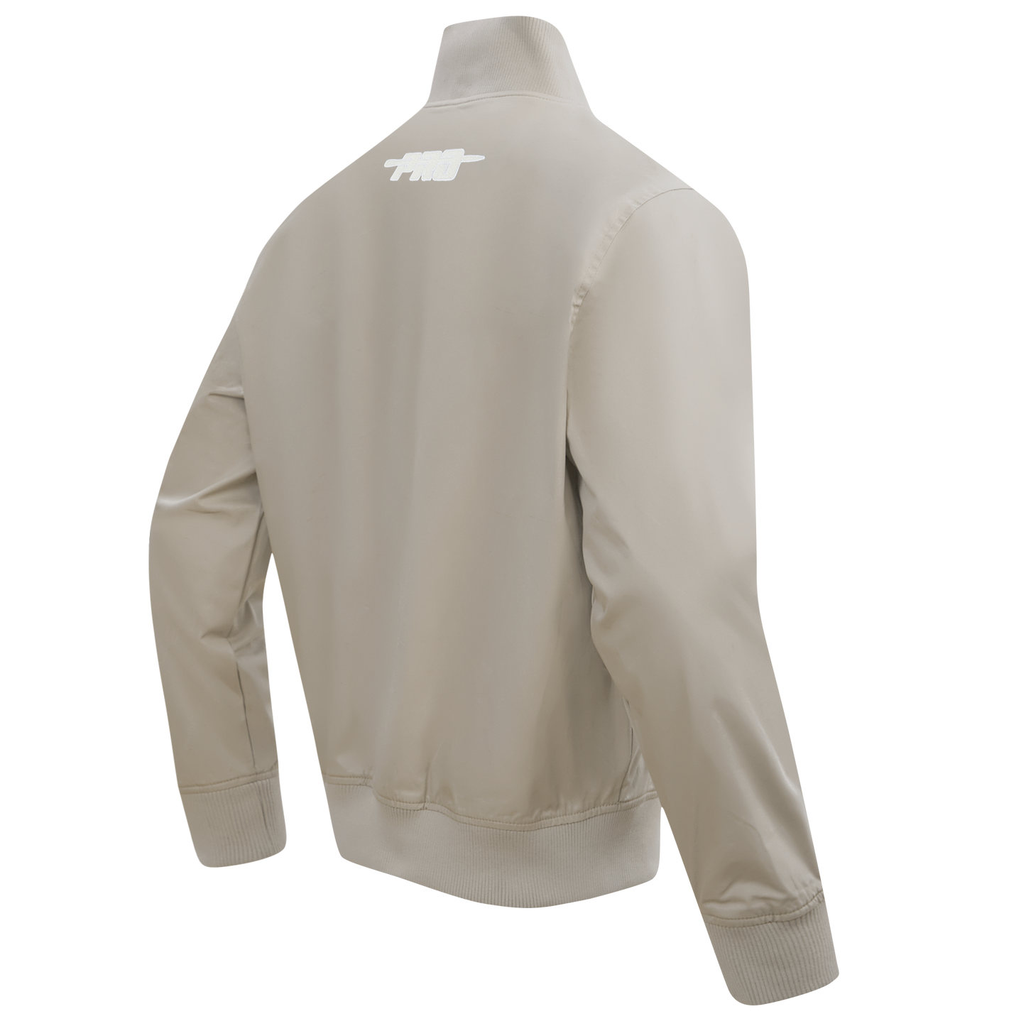 PRO STANDARD CLASSIC CHENILLE WHT LOGO MEN'S TWILL JACKET (TAUPE)