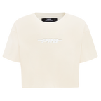 PRO STANDARD CLASSIC CHENILLE WHT LOGO WOMEN'S SJ BOXY TEE (EGGSHELL)