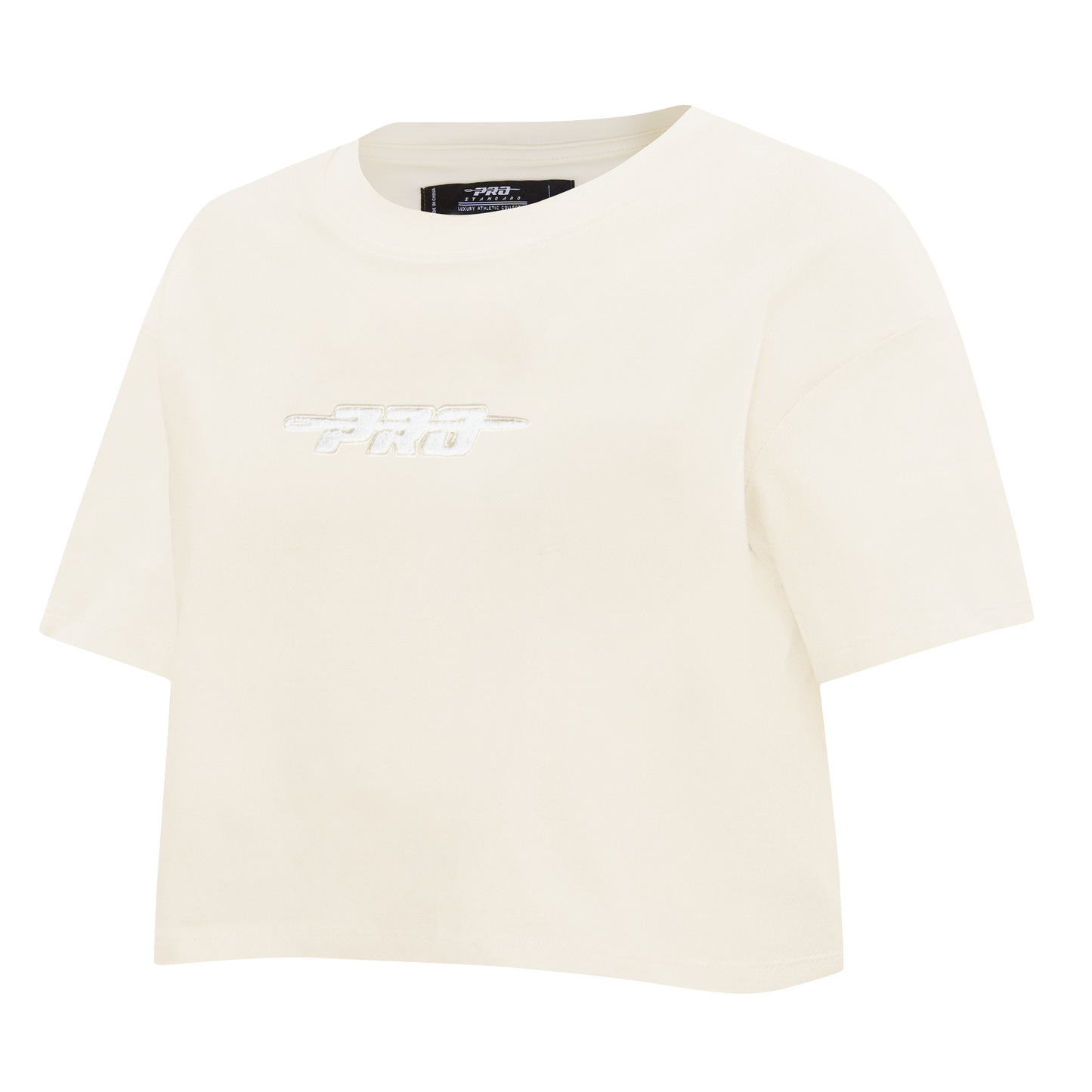 PRO STANDARD CLASSIC CHENILLE WHT LOGO WOMEN'S SJ BOXY TEE (EGGSHELL)