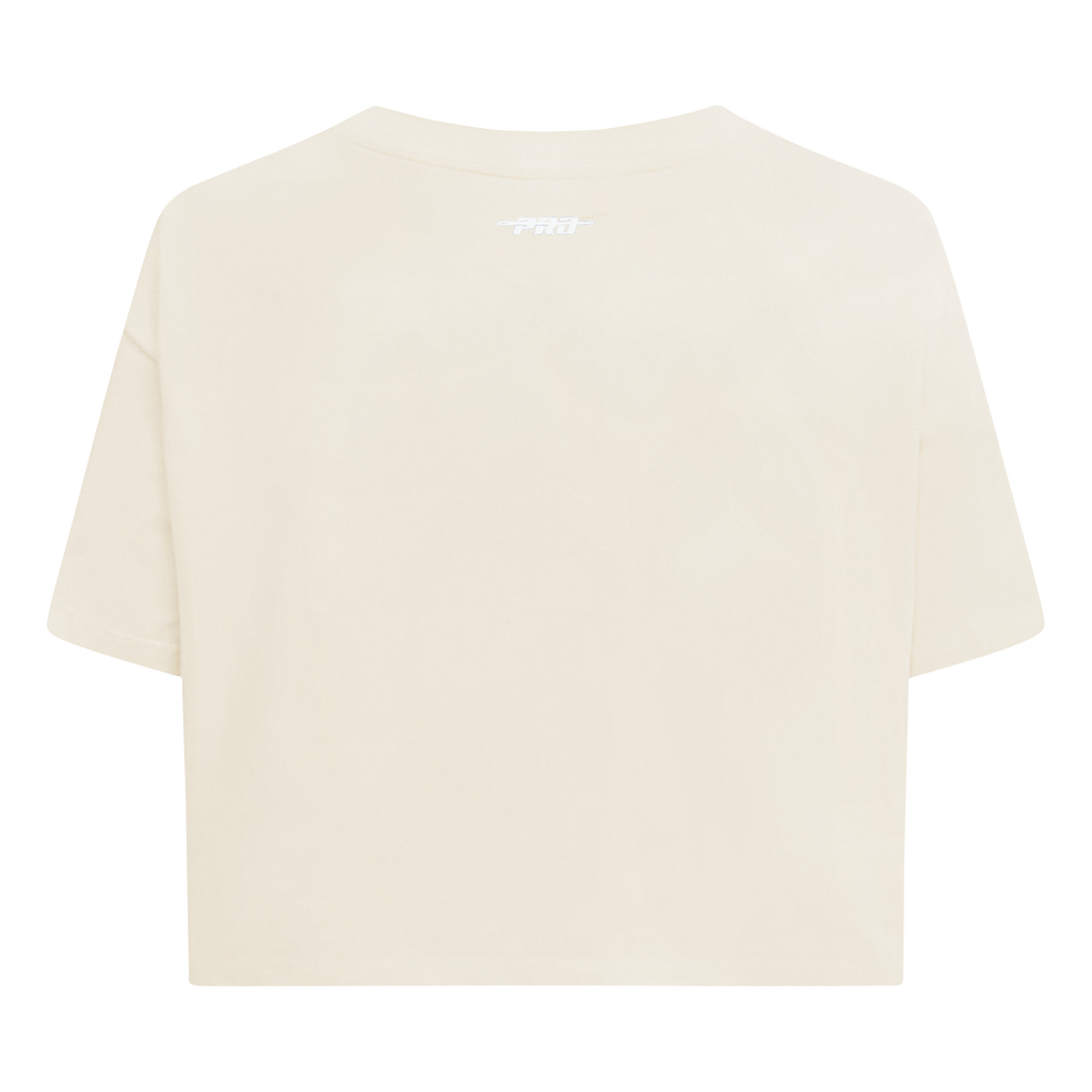 PRO STANDARD CLASSIC CHENILLE WHT LOGO WOMEN'S SJ BOXY TEE (EGGSHELL)