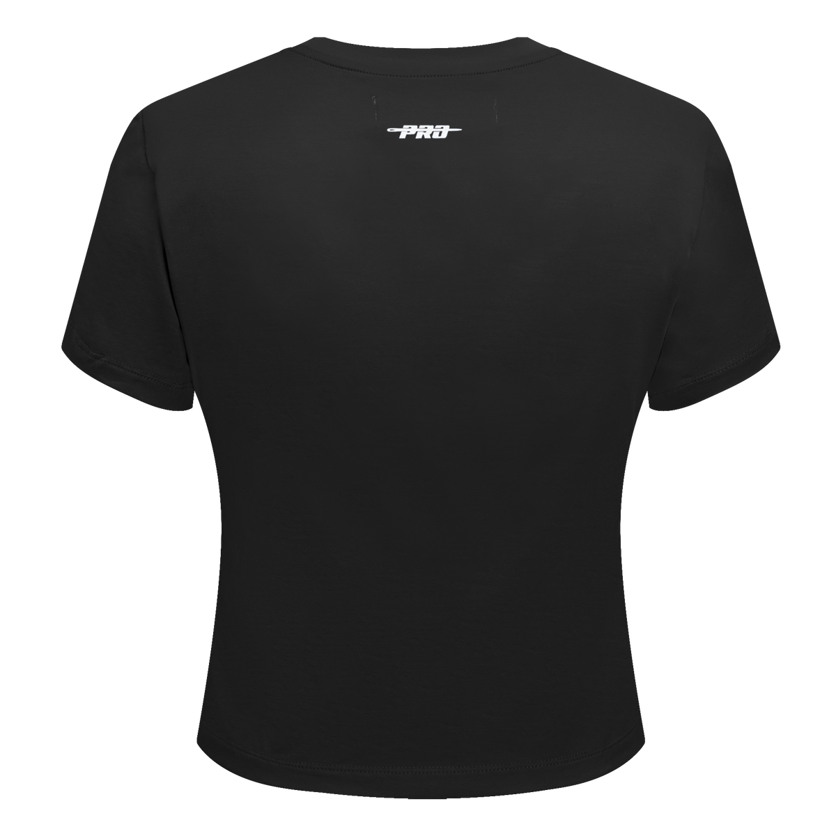 PRO STANDARD CLASSIC CHENILLE WHT LOGO WOMEN'S BABY DOLL TEE (BLACK)