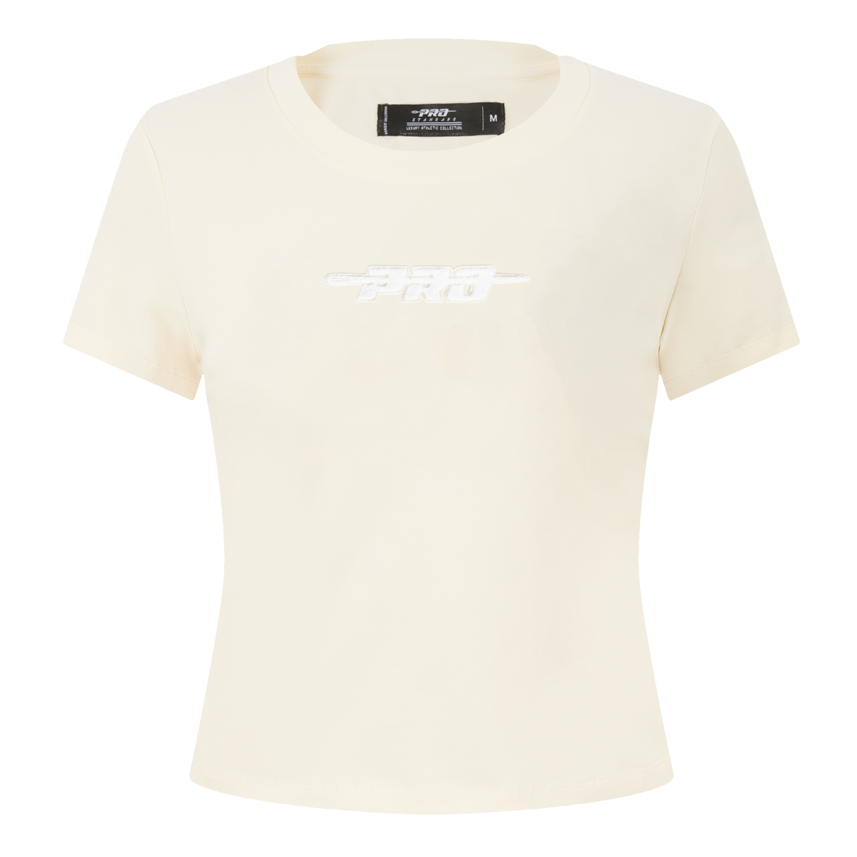 PRO STANDARD CLASSIC CHENILLE T-SHIRT BABY DOLL À LOGO BLANC POUR FEMME (COQUILLE D'ŒUF)