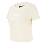 PRO STANDARD CLASSIC CHENILLE WHT LOGO WOMEN'S BABY DOLL TEE (EGGSHELL)