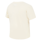 PRO STANDARD CLASSIC CHENILLE WHT LOGO WOMEN'S BABY DOLL TEE (EGGSHELL)