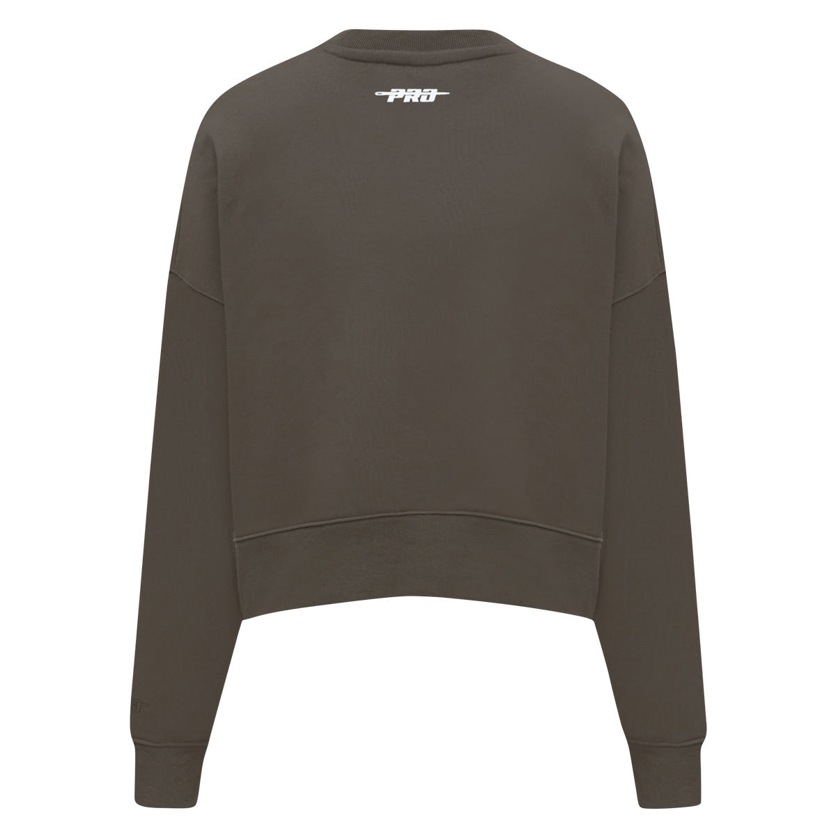 PRO STANDARD CLASSIC CHENILLE CHANDAIL À COL ROND EN MOLLETON À LOGO BLANC POUR FEMME (TAUPE FONCÉ)