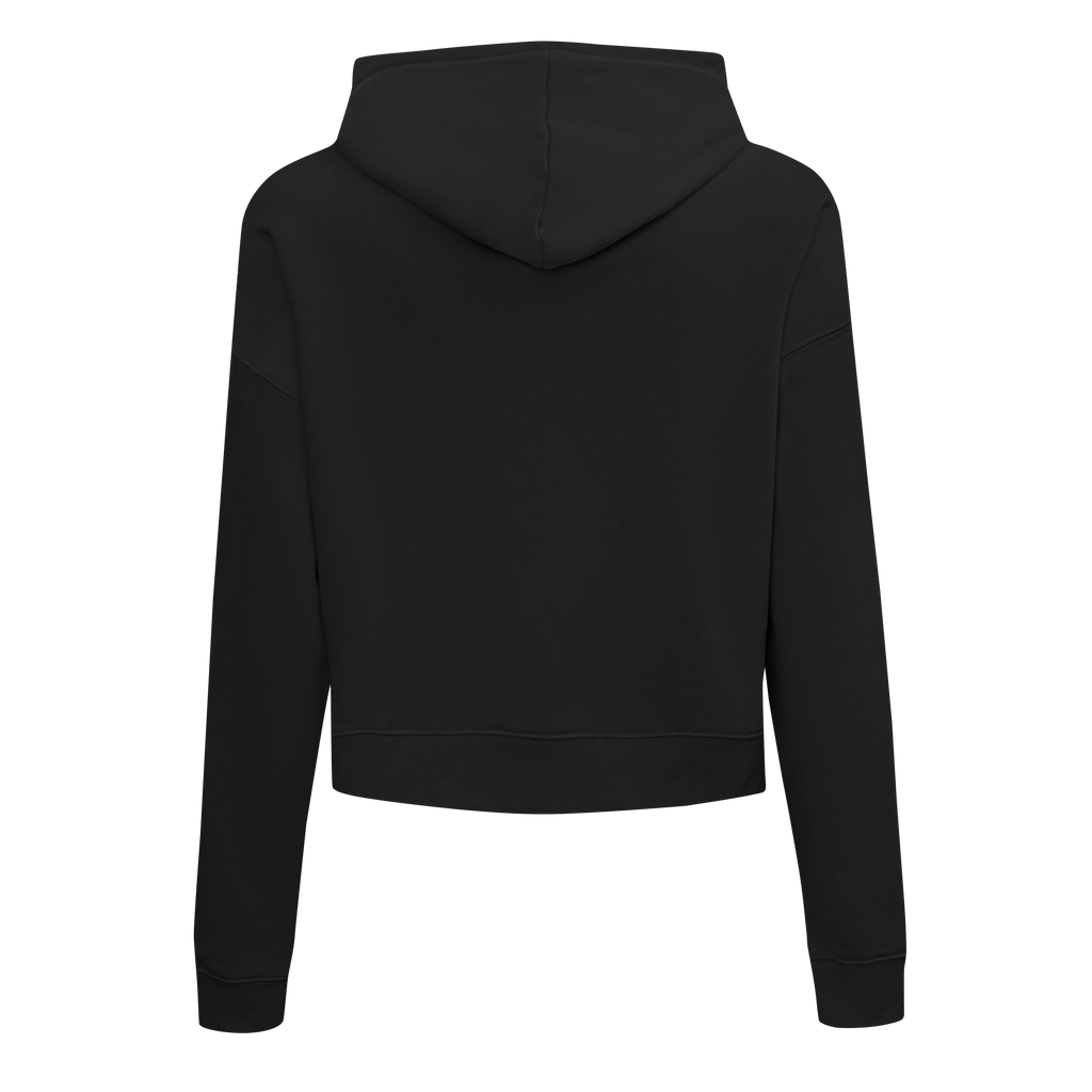 PRO STANDARD CLASSIC CHENILLE CHANDAIL À CAPUCHON COURT EN MOLLETON À LOGO BLANC POUR FEMME (NOIR)