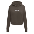 PRO STANDARD CLASSIC CHENILLE WHT LOGO WOMEN'S FLC CROPPED PO HOODIE (DARK TAUPE)