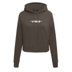 PRO STANDARD CLASSIC CHENILLE WHT LOGO WOMEN'S FLC CROPPED PO HOODIE (DARK TAUPE)