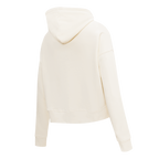 PRO STANDARD CLASSIC CHENILLE CHANDAIL À CAPUCHON COURT EN MOLLETON À LOGO BLANC POUR FEMME (COQUILLE D'ŒUF)