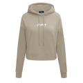 PRO STANDARD CLASSIC CHENILLE CHANDAIL À CAPUCHON COURT EN MOLLETON À LOGO BLANC POUR FEMME (TAUPE)
