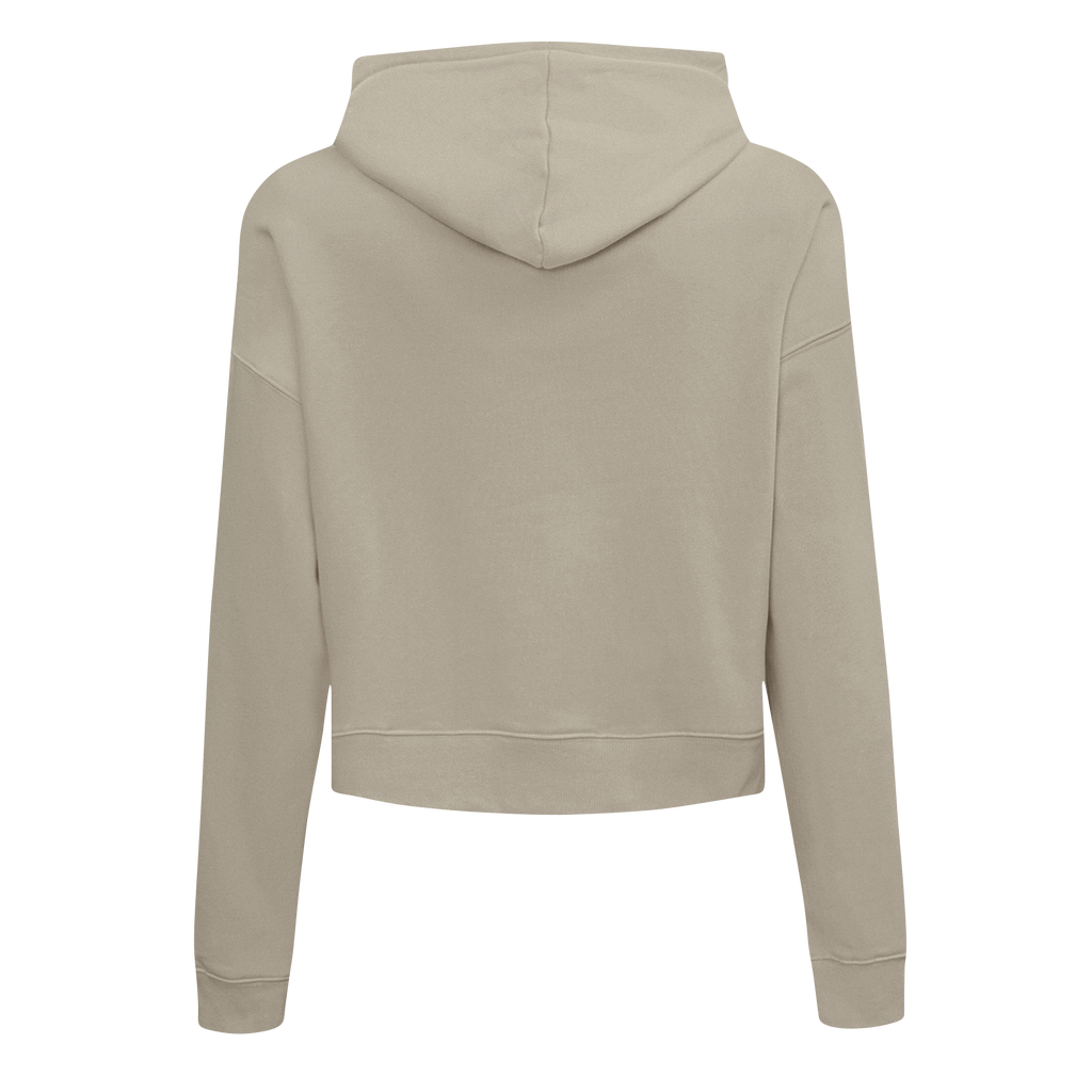 PRO STANDARD CLASSIC CHENILLE CHANDAIL À CAPUCHON COURT EN MOLLETON À LOGO BLANC POUR FEMME (TAUPE)