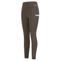 PRO STANDARD CLASSIC CHENILLE LEGGING EN JERSEY À LOGO BLANC POUR FEMME (TAUPE FONCÉ)