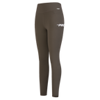 PRO STANDARD CLASSIC CHENILLE LEGGING EN JERSEY À LOGO BLANC POUR FEMME (TAUPE FONCÉ)