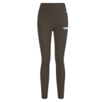 PRO STANDARD CLASSIC CHENILLE LEGGING EN JERSEY À LOGO BLANC POUR FEMME (TAUPE FONCÉ)
