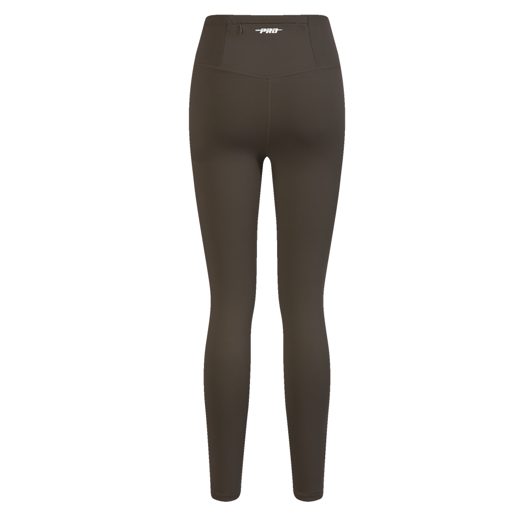 PRO STANDARD CLASSIC CHENILLE LEGGING EN JERSEY À LOGO BLANC POUR FEMME (TAUPE FONCÉ)