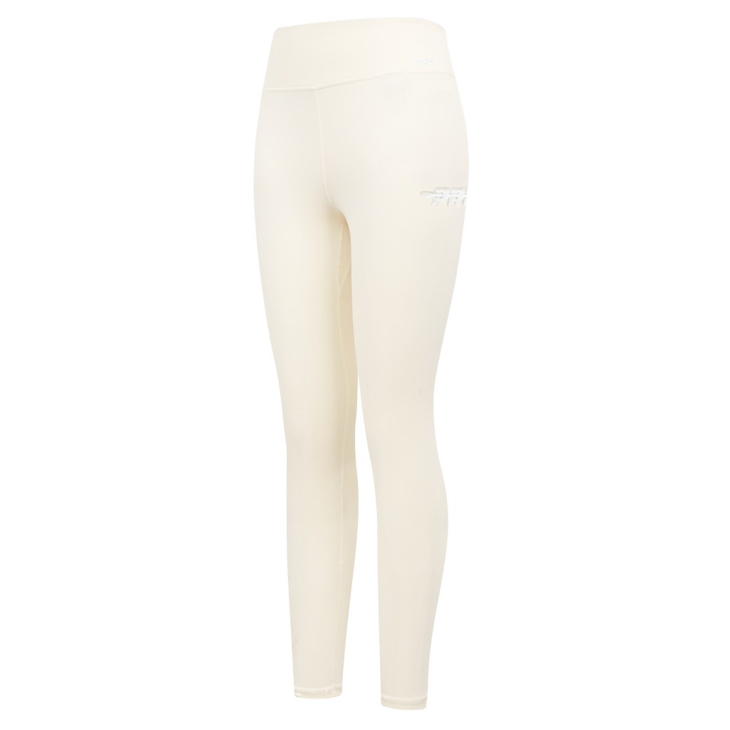 PRO STANDARD CLASSIC CHENILLE LEGGING EN JERSEY À LOGO BLANC POUR FEMME (COQUILLE D'ŒUF)