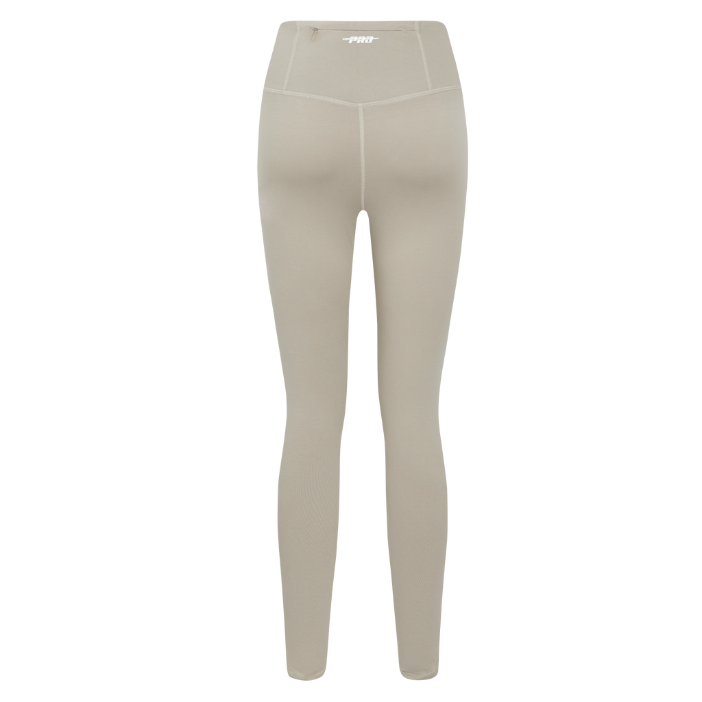 PRO STANDARD CLASSIC CHENILLE LEGGING EN JERSEY À LOGO BLANC POUR FEMME (TAUPE)