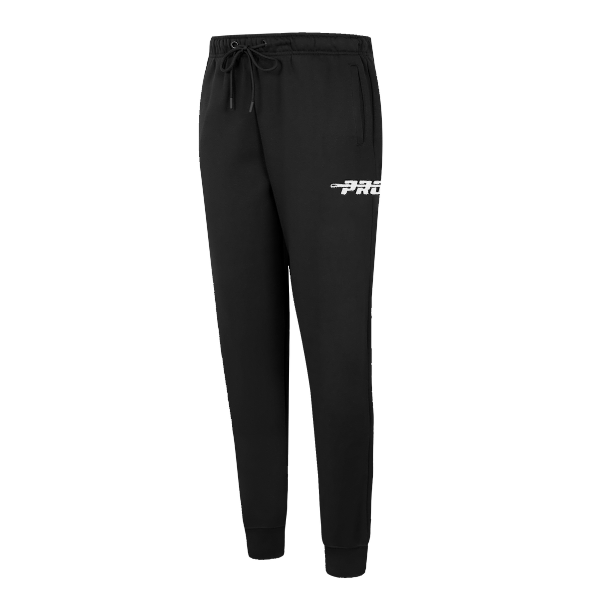 PRO STANDARD CLASSIC CHENILLE PANTALON OUATÉ EN MOLLETON À LOGO BLANC POUR FEMME (NOIR)