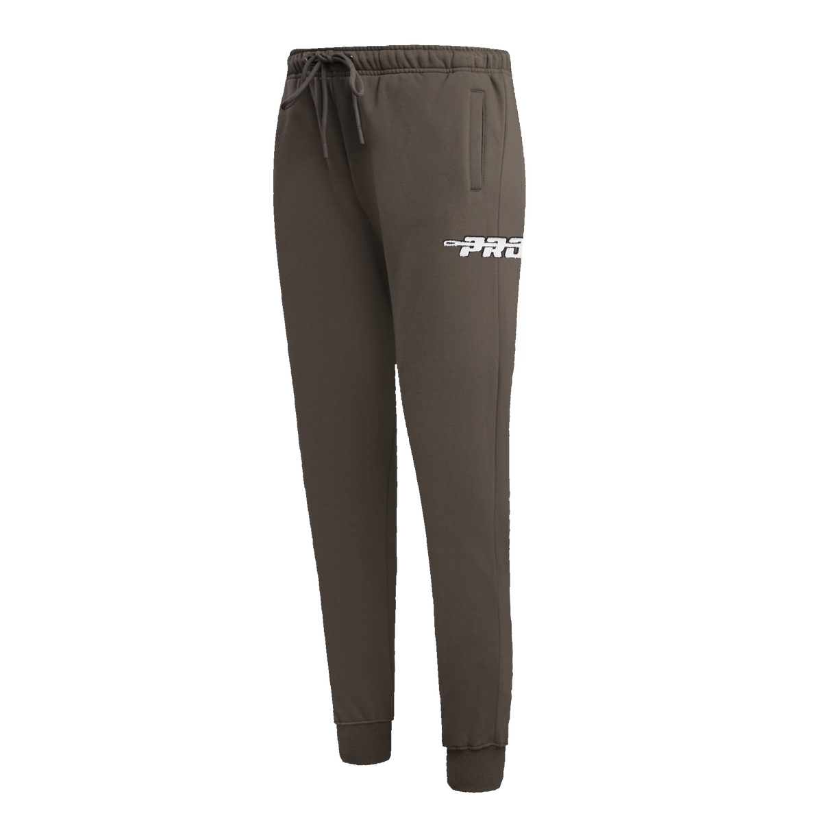 PRO STANDARD CLASSIC CHENILLE PANTALON OUATÉ EN MOLLETON À LOGO BLANC POUR FEMME (TAUPE FONCÉ)