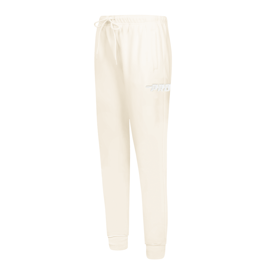 PRO STANDARD CLASSIC CHENILLE PANTALON OUATÉ EN MOLLETON À LOGO BLANC POUR FEMME (COQUILLE D'ŒUF)