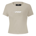 PRO STANDARD CLASSIC CHENILLE T-SHIRT BABY DOLL À LOGO BLANC POUR FEMME (TAUPE)