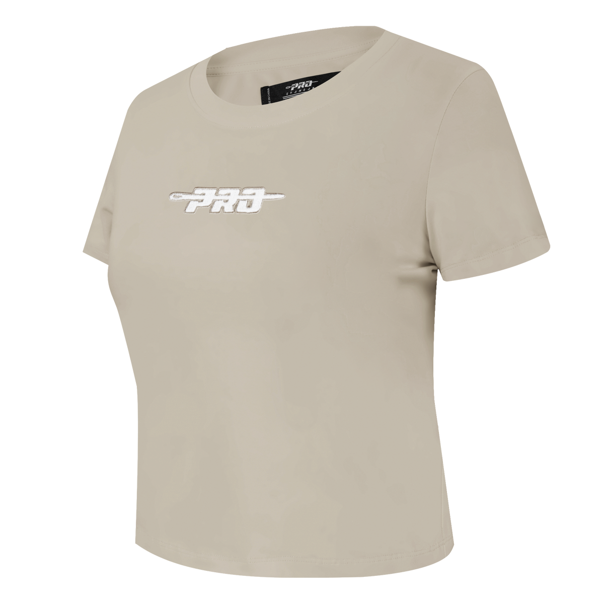 PRO STANDARD CLASSIC CHENILLE T-SHIRT BABY DOLL À LOGO BLANC POUR FEMME (TAUPE)