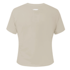 PRO STANDARD CLASSIC CHENILLE T-SHIRT BABY DOLL À LOGO BLANC POUR FEMME (TAUPE)